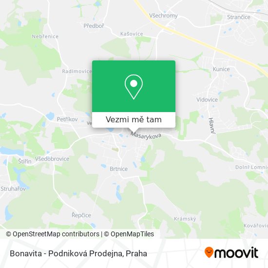 Bonavita - Podniková Prodejna mapa