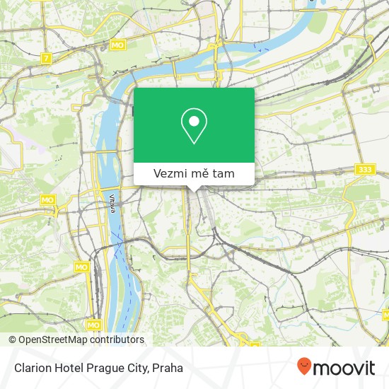 Clarion Hotel Prague City mapa