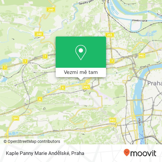 Kaple Panny Marie Andělské mapa