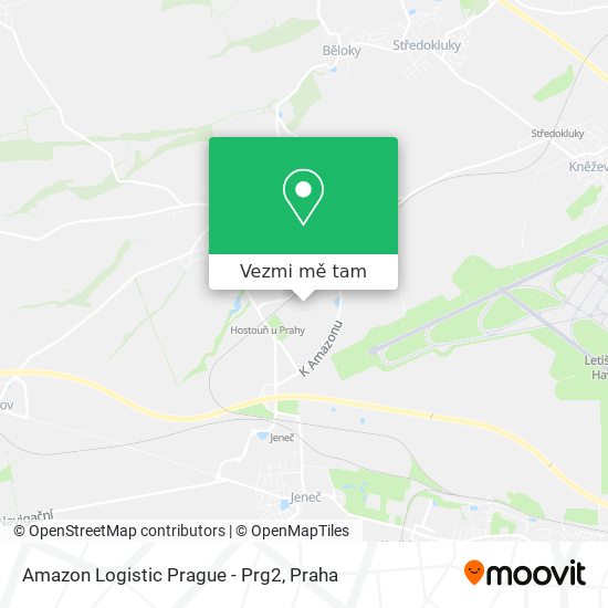 Amazon Logistic Prague - Prg2 mapa