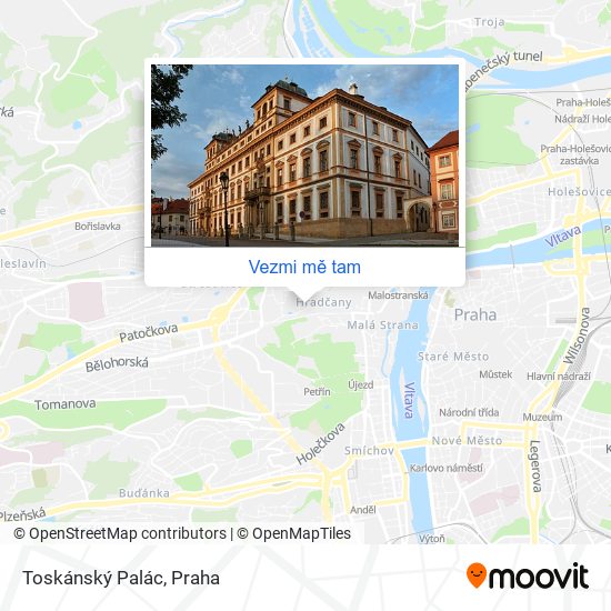 Toskánský Palác mapa