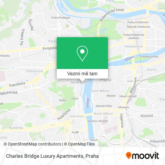 Charles Bridge Luxury Apartments mapa
