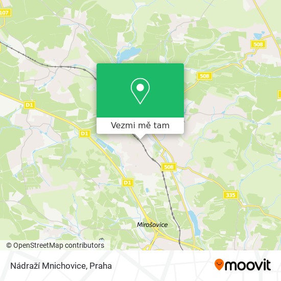 Nádraží Mnichovice mapa