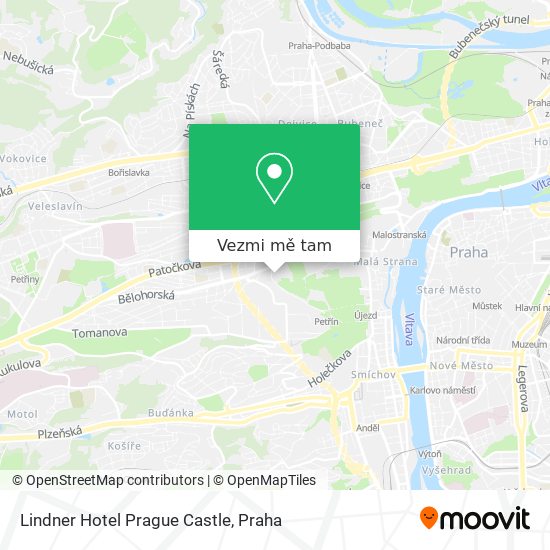 Lindner Hotel Prague Castle mapa