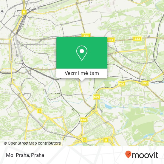 Mol Praha mapa