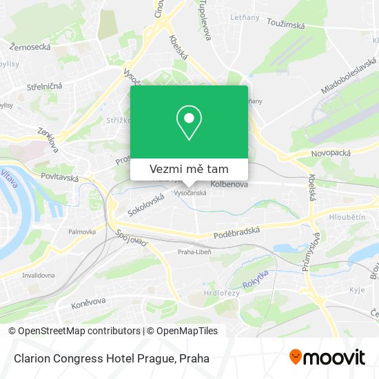 Clarion Congress Hotel Prague mapa