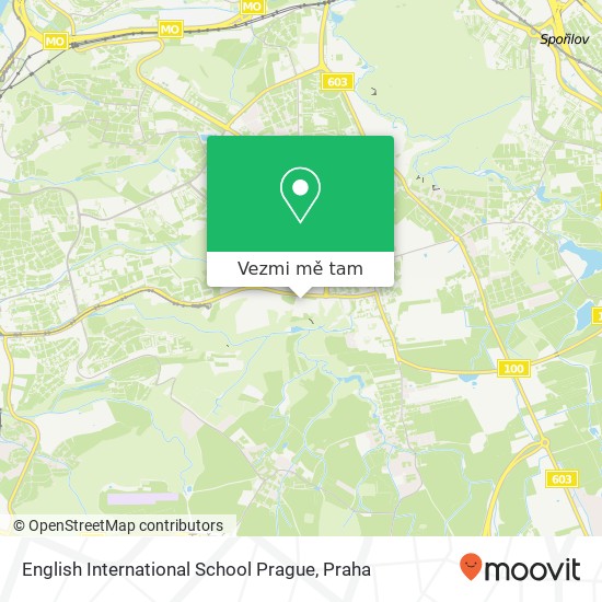 English International School Prague mapa