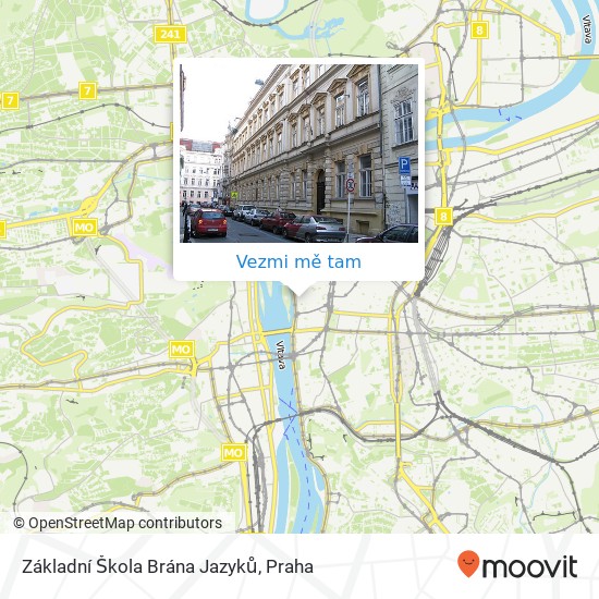 Základní Škola Brána Jazyků mapa