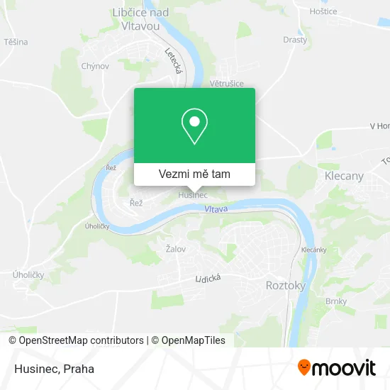 Husinec mapa