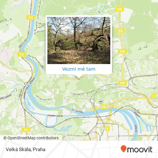 Velká Skála mapa