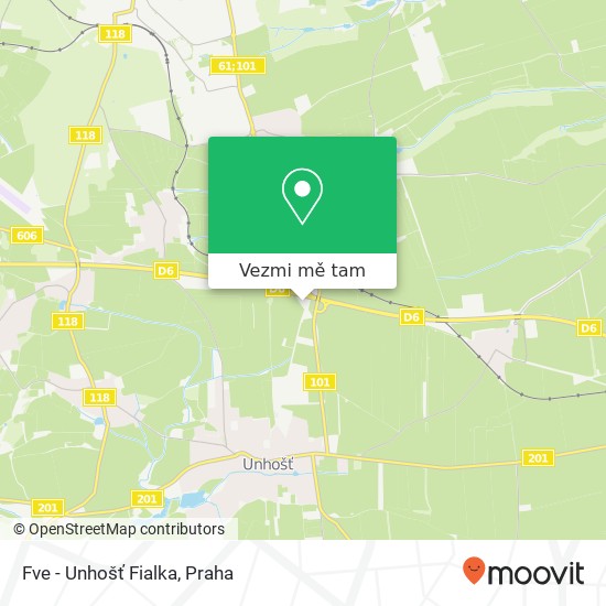 Fve - Unhošť Fialka mapa