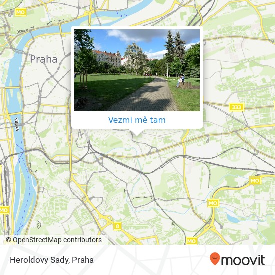 Heroldovy Sady mapa