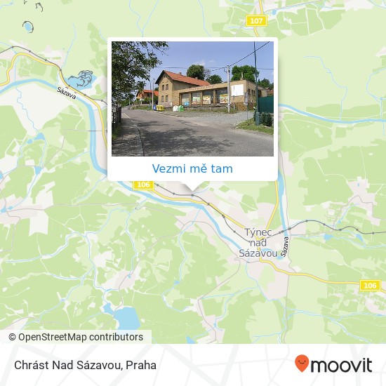 Chrást Nad Sázavou mapa