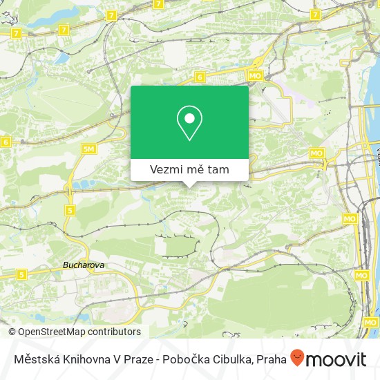 Městská Knihovna V Praze - Pobočka Cibulka mapa