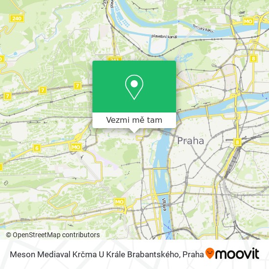 Meson Mediaval Krčma U Krále Brabantského mapa