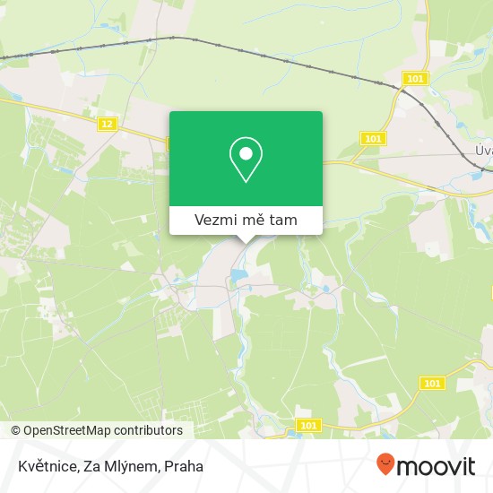 Květnice, Za Mlýnem mapa