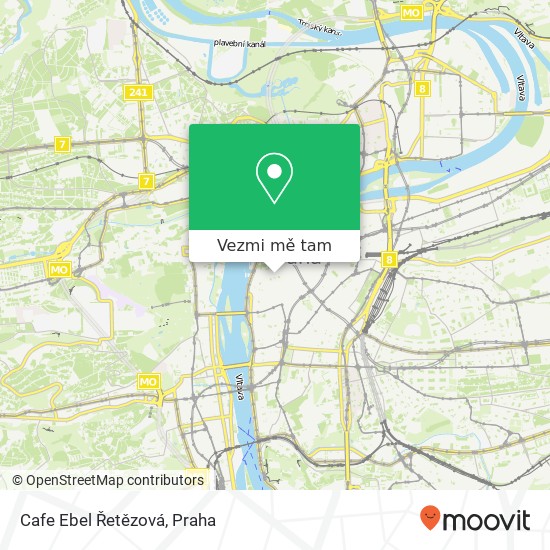 Cafe Ebel Řetězová mapa