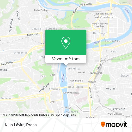 Klub Lávka mapa