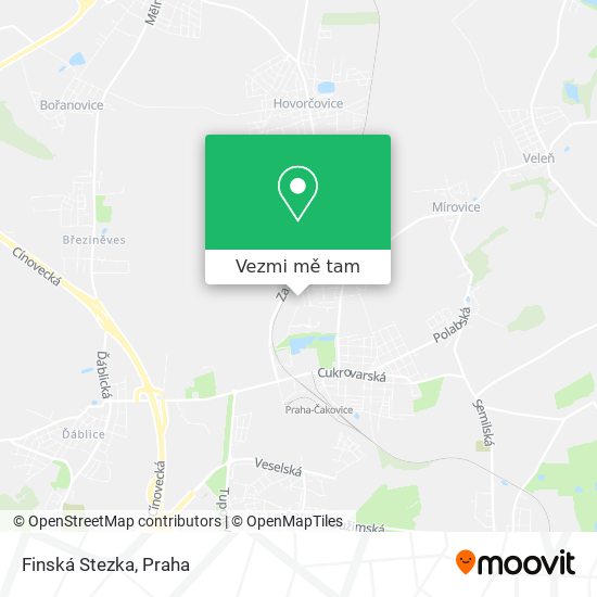 Finská Stezka mapa