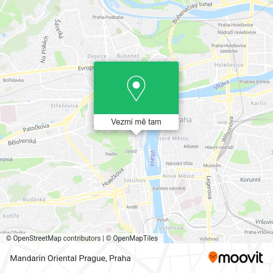 Mandarin Oriental Prague mapa