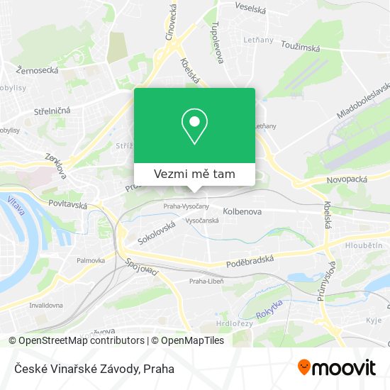 České Vinařské Závody mapa