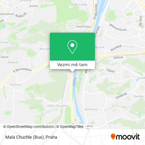 Malá Chuchle (Bus) mapa