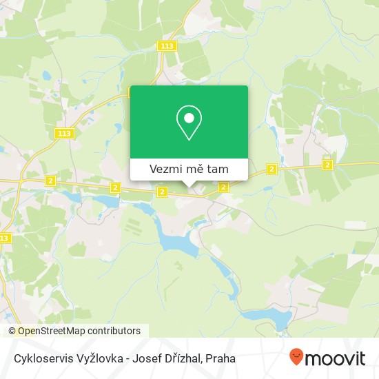Cykloservis Vyžlovka - Josef Dřízhal mapa