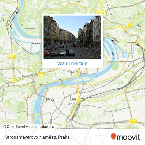 Strossmayerovo Náměstí mapa