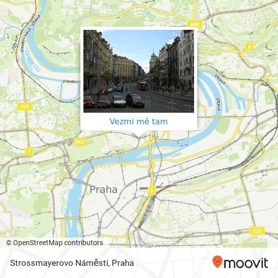 Strossmayerovo Náměstí mapa