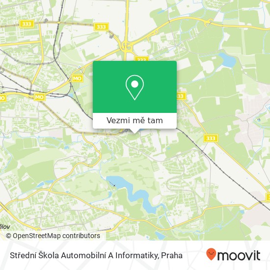 Střední Škola Automobilní A Informatiky mapa