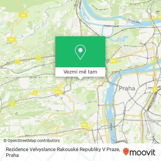 Rezidence Velvyslance Rakouské Republiky V Praze mapa