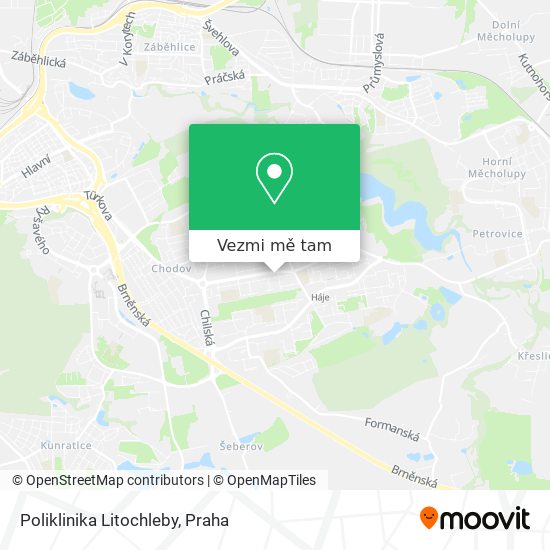Poliklinika Litochleby mapa