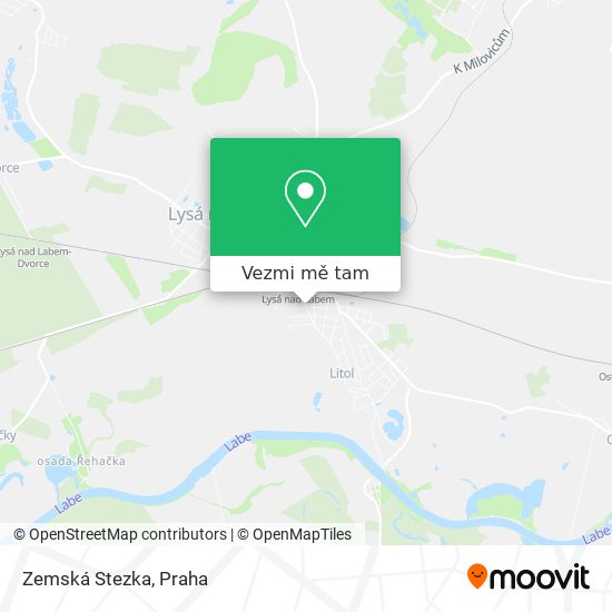 Zemská Stezka mapa