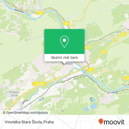 Vinotéka Stará Škola mapa