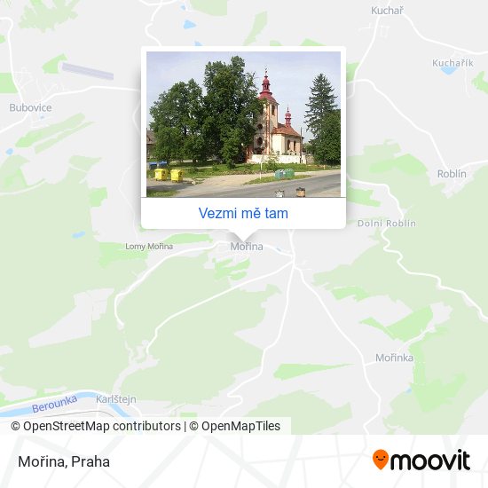 Mořina mapa