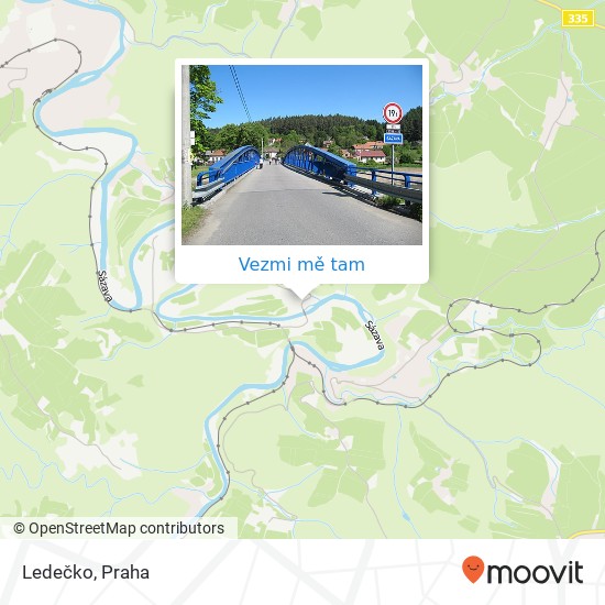 Ledečko mapa