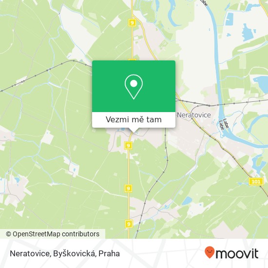 Neratovice, Byškovická mapa