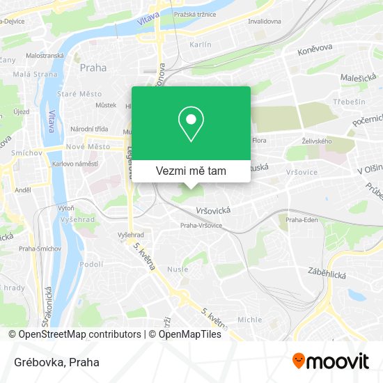 Grébovka mapa
