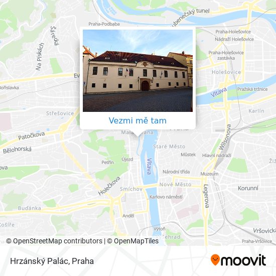 Hrzánský Palác mapa