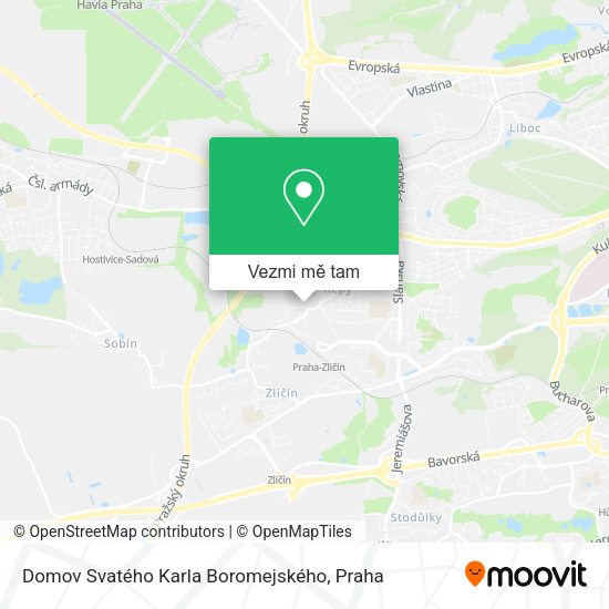 Domov Svatého Karla Boromejského mapa