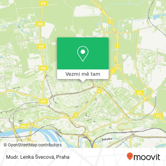 Mudr. Lenka Švecová mapa