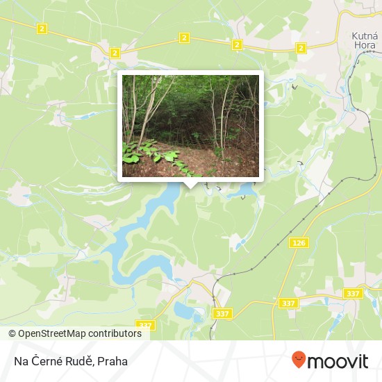 Na Černé Rudě mapa