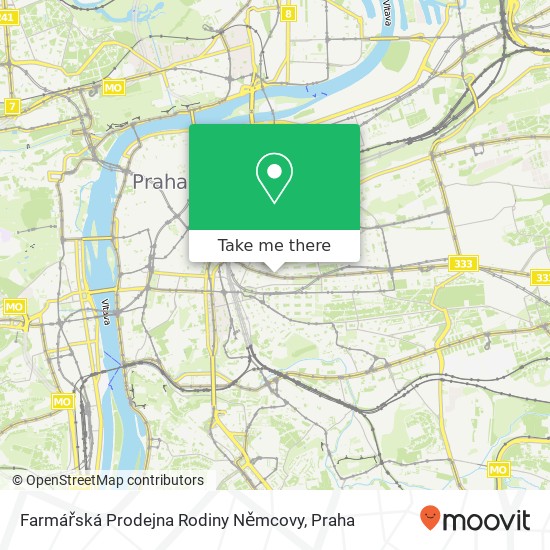 Farmářská Prodejna Rodiny Němcovy mapa