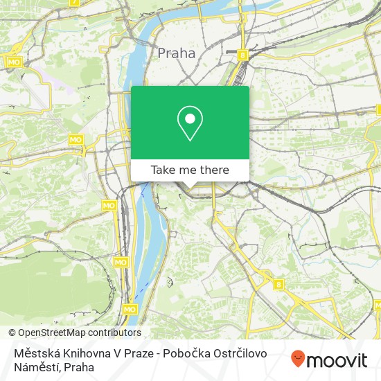 Městská Knihovna V Praze - Pobočka Ostrčilovo Náměstí mapa