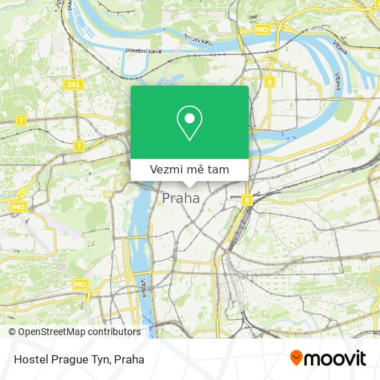 Hostel Prague Tyn mapa