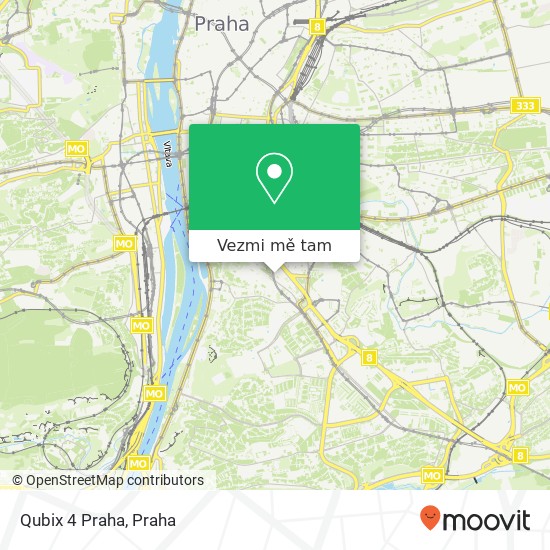 Qubix 4 Praha mapa
