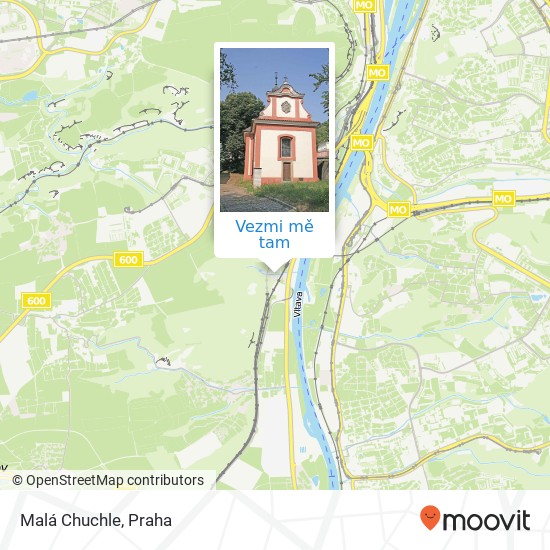 Malá Chuchle mapa