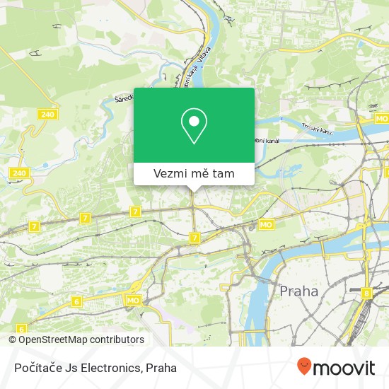 Počítače Js Electronics mapa