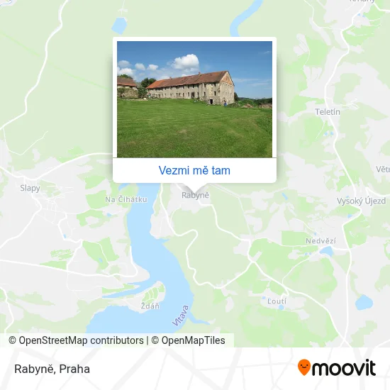 Rabyně mapa