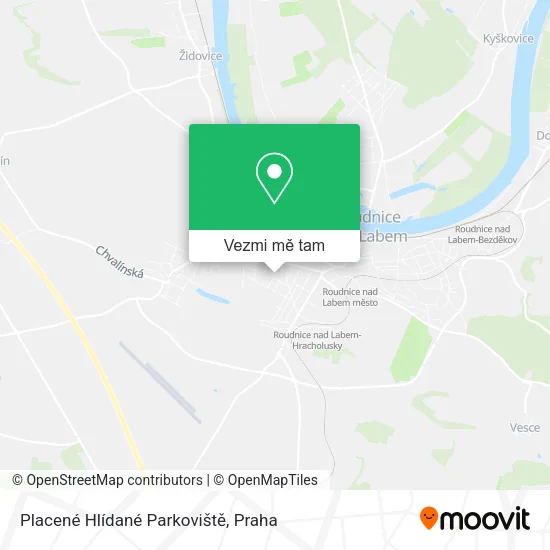 Placené Hlídané Parkoviště mapa